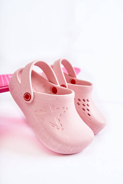 Children's Light Slippers Kroks Big Star II375007 Pink