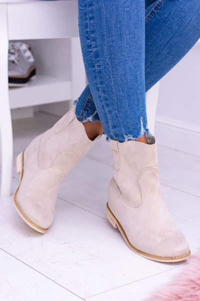 Bottines à enfiler beiges Lu Boo Trinity