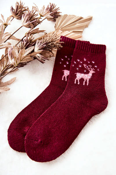 Chaussettes chaudes avec renne Cosas Marron
