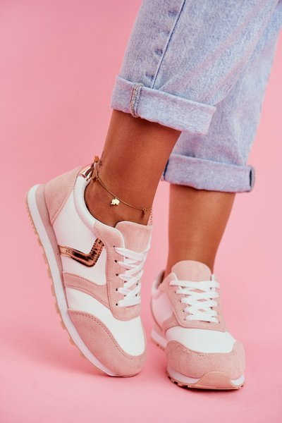 Chaussures de Sport Femme Blanc Rose Roulette