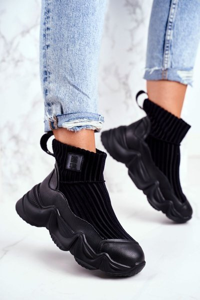 Adidaje înalte pentru femei Big Star Negru GG274607