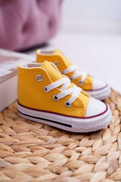 Adidași înalte pentru copii Filemon galben