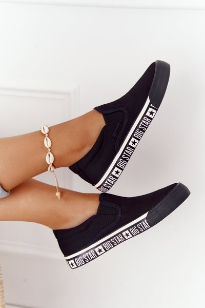 Baskets à enfiler pour femmes Big Star HH274012 Noir