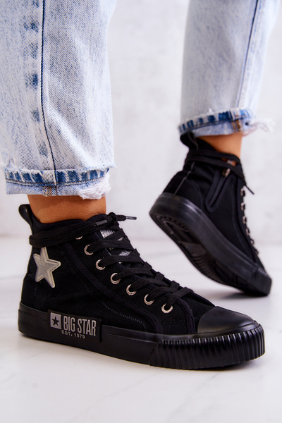 Baskets montantes classiques Big Star JJ274380 noir