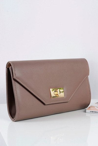 Damen Powder Clutch Tasche Gold Kette
