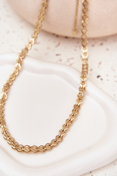 Collier en acier chirurgical or