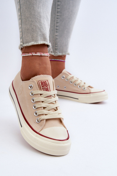 Niedrige Damen-Sneaker Big Star NN274272 Beige