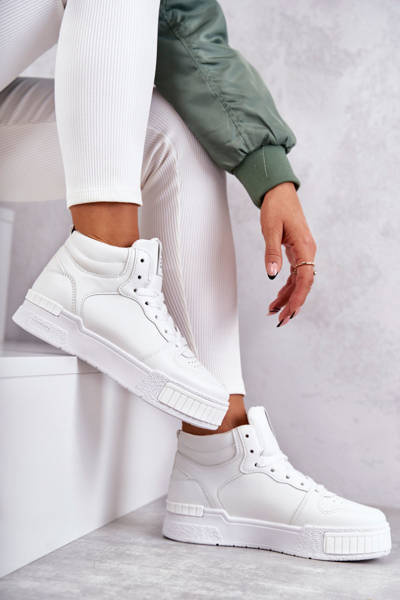 Women's High Sport Shoes White Trisa