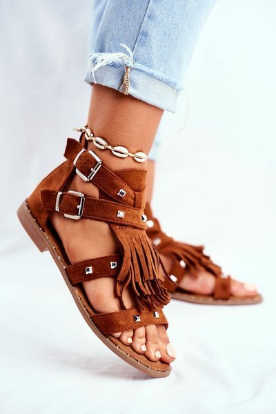 Boho Camel Balms Sandalen für Frauen