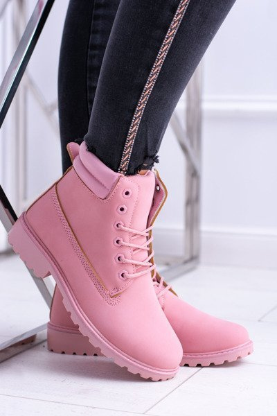 Bottes Pastel Timber Femme Rose Poudré Lucy