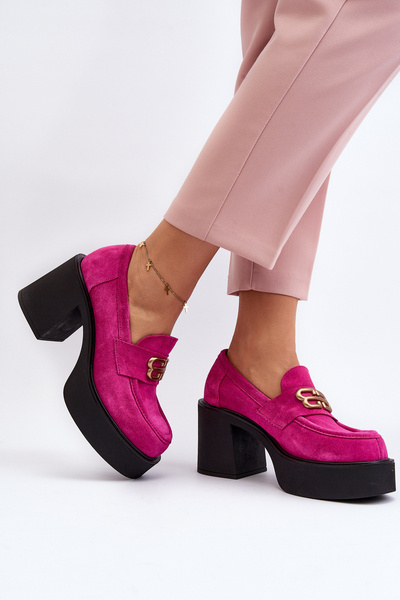 Zazoo 20170 Escarpins en daim pour femmes en rose