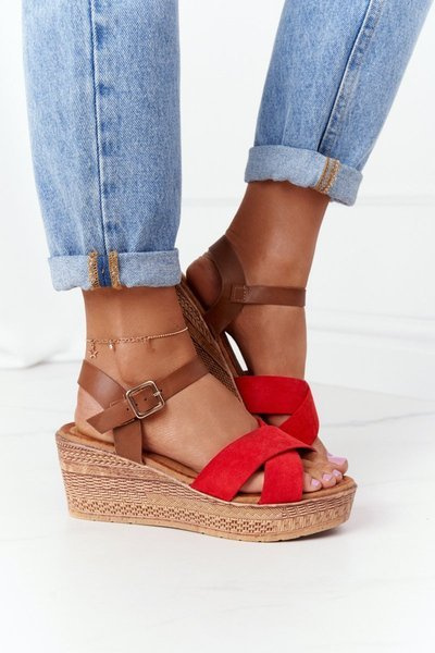 Sandales Compensées S.Barski GD-38 Rouge
