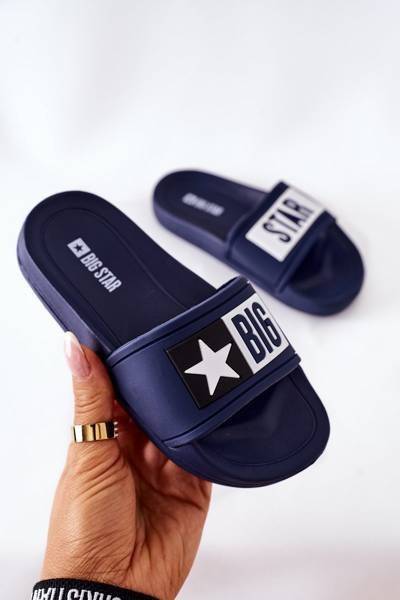 Papuci de cauciuc pentru copii Big Star DD374152 Navy Blue