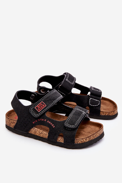 Sandale Velcro pentru copii Big Star LL374141 Negru