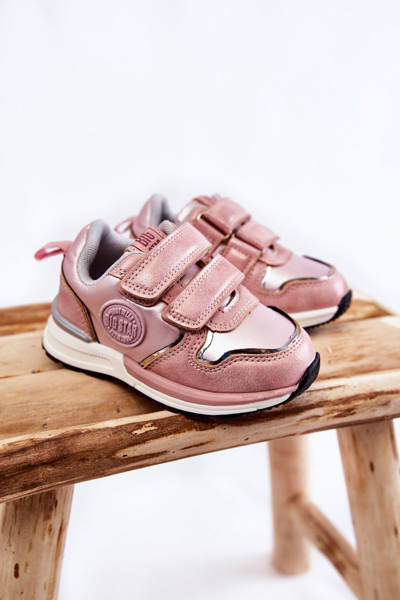 Gyermek sportcipő tépőzáras memóriahab rendszerrel Big Star KK374180 Pink