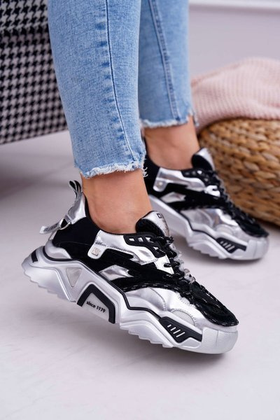 Chaussures de sport pour femmes Big Star de Daniel Lopez Noir Argent FF274A527