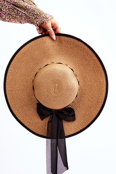 Chapeau Avec Noeud Tendance Beige