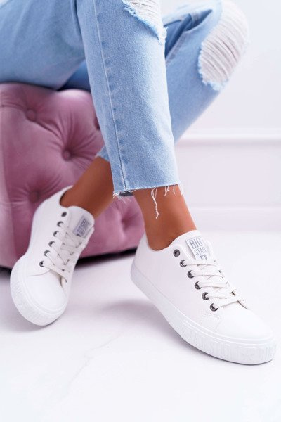 Damen Big Star Turnschuhe Weiß EE274248