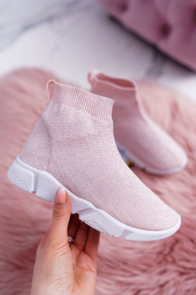 Kinder Jugend Sportschuhe Glitter Pink Deva