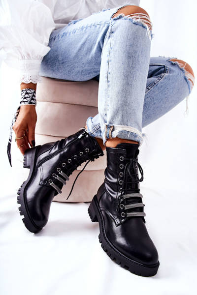 Cizme din piele Lilinth Black