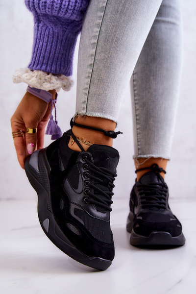 Women's sports shoes Sneakers Black Spencer