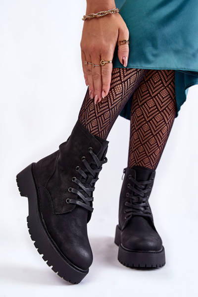 Bottes Pour Femmes Sur La Plateforme Noir Randi
