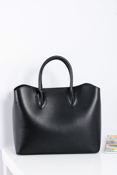 Schwarze Damen Shopper Handtasche + Kosmetiktasche
