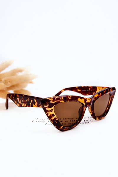 Damensonnenbrille Katzenauge V100045 Braun