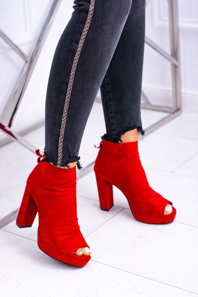 Cizme de stiletto pentru femei descoperite de la roșu roșu temira