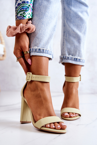 Sandales à Talons Vert Pastel Georgina
