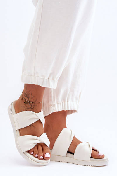 Sandales Plates Femme Big Star LL274A121 Blanc