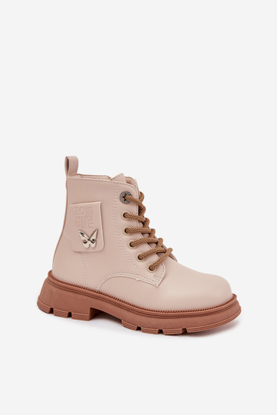 Bottes pour Enfants Isolées À Fermeture Éclair Beiges Alverina