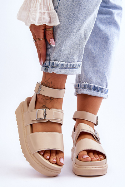 Women's Sandals With Strap Beige Hever