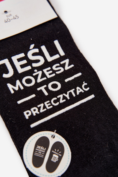 Férfi Zokni Felirattal Adj Egy Sört Fekete