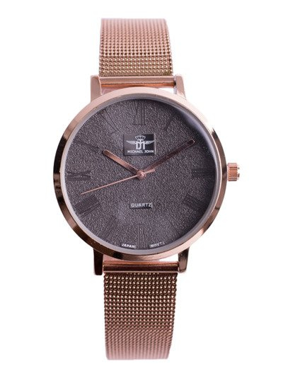 Women's Watch Michael John Elis Pink Gold / Gray Shield