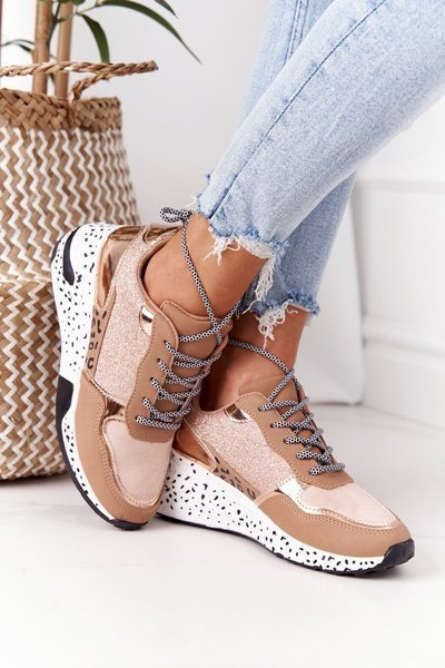 Sneakers pentru femei șampanie Avery