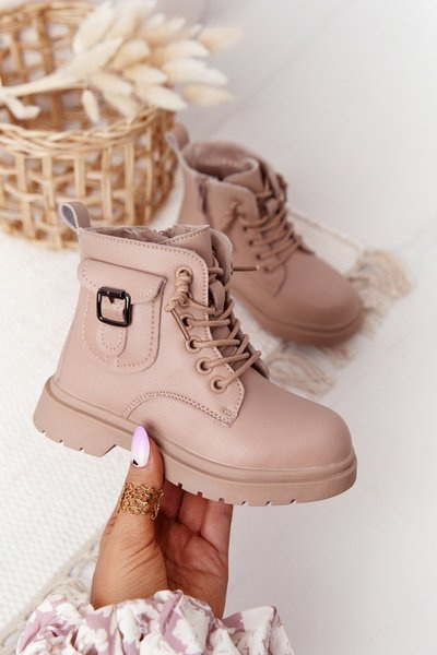 Bottes Enfant Avec Poche Beige TikTok