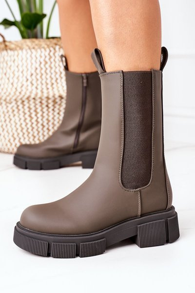 Szigetelt Chelsea csizma Army Green Must Have