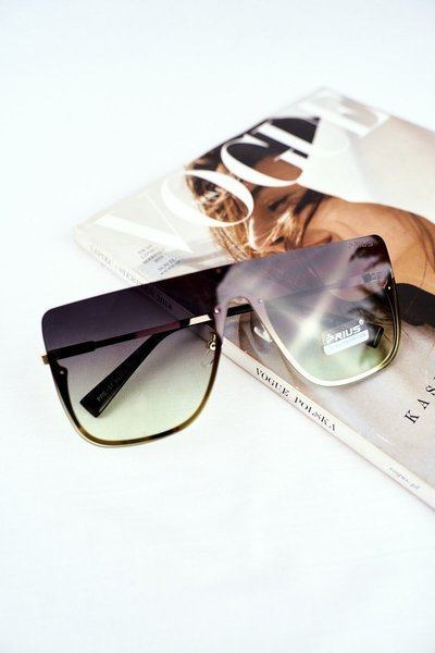 Moteriški akiniai nuo saulės Gold Prius PRE-37 Green Gradient