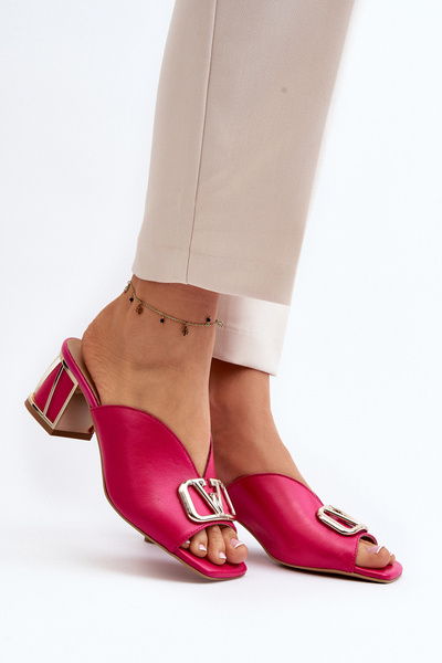 Elegant Women's Heeled Sandals Laura Messi 2771 Fuchsia