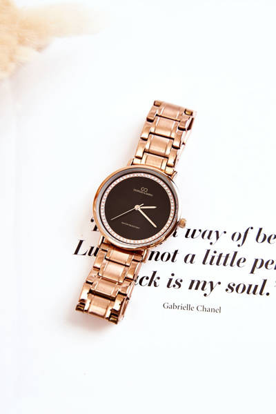 Montre Femme En Acier Giorgio & Dario Avec Zircone Cubique Or Rose