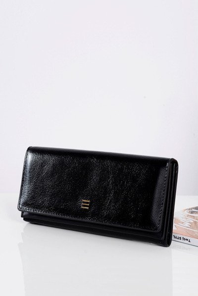 Large Women's Black Hand Wallet