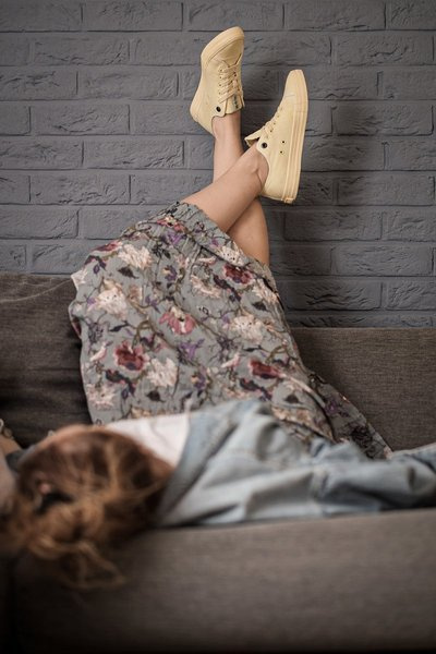 Női alacsony tornacipő Big Star DD274441 sárga