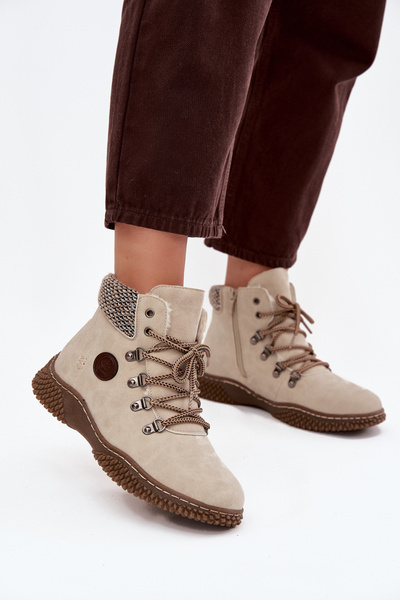 Isolierte Trapperstiefel Damen Hellbeige Zenaya