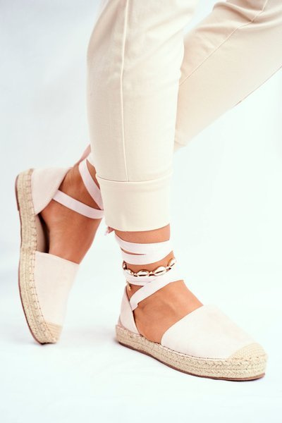 Damen Espadrilles aus Leinen in Beige Bonjour