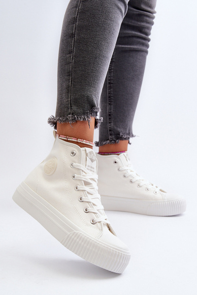 Női magas szárú tornacipő Lee Cooper LCW-24-02-2132 fehér