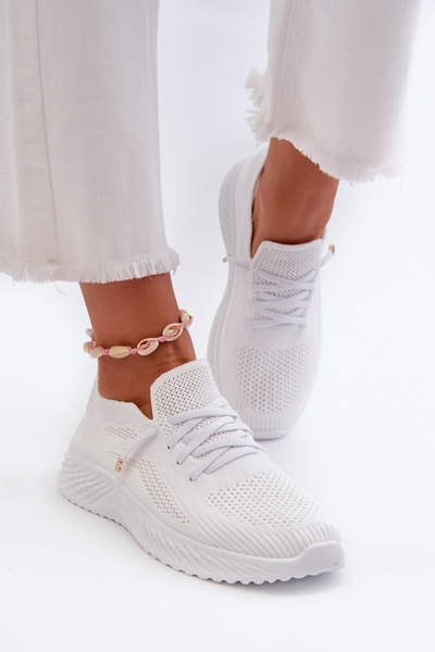 Chaussures de sport à enfiler blanches pour femmes Jagelia