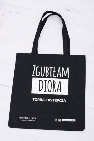 Black Canvas Bag Lost by Dior