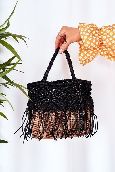 Panier à main tressé NOBO XK0050 Noir