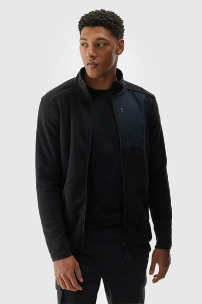Sweat à capuche Polar Regular 4F pour hommes, noir 4FWMM00TFLEM290-20S